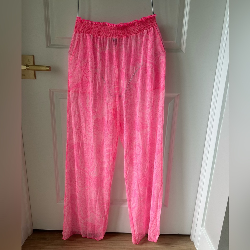 Cia Marítima Pink Sheer Pants